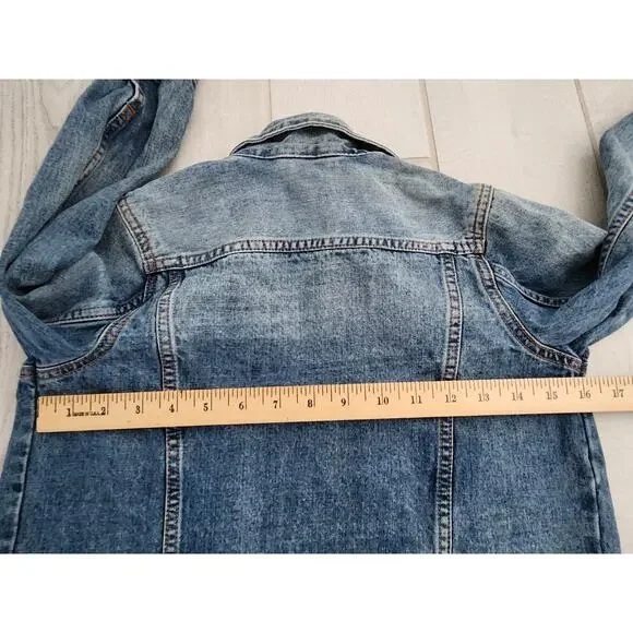 Despicable Me Minions Denim Jacket Kids Size 7-8 Boy Girl Blue Yellow Banana - Picture 7 of 7